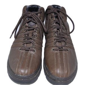 Women's K-Swiss High Top Brown Boots Size 7 Aggressive Sole